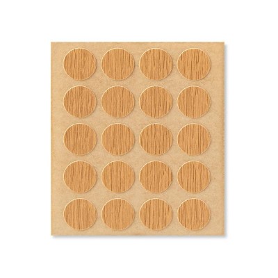 TAPÓN TAPA TORNILLOS ADHESIVO Ø13MM 20UDS ROBLE
