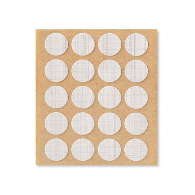TAPÓN TAPA TORNILLOS ADHESIVO Ø13MM 20UDS LINO GRIS
