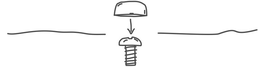Tapones y embellecedores para tornillos
