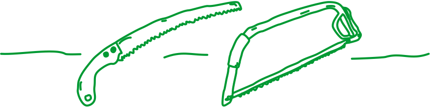 Arco, serruchos poda
