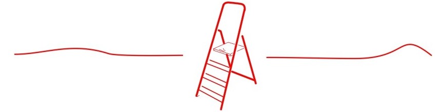 Escaleras, taburetes